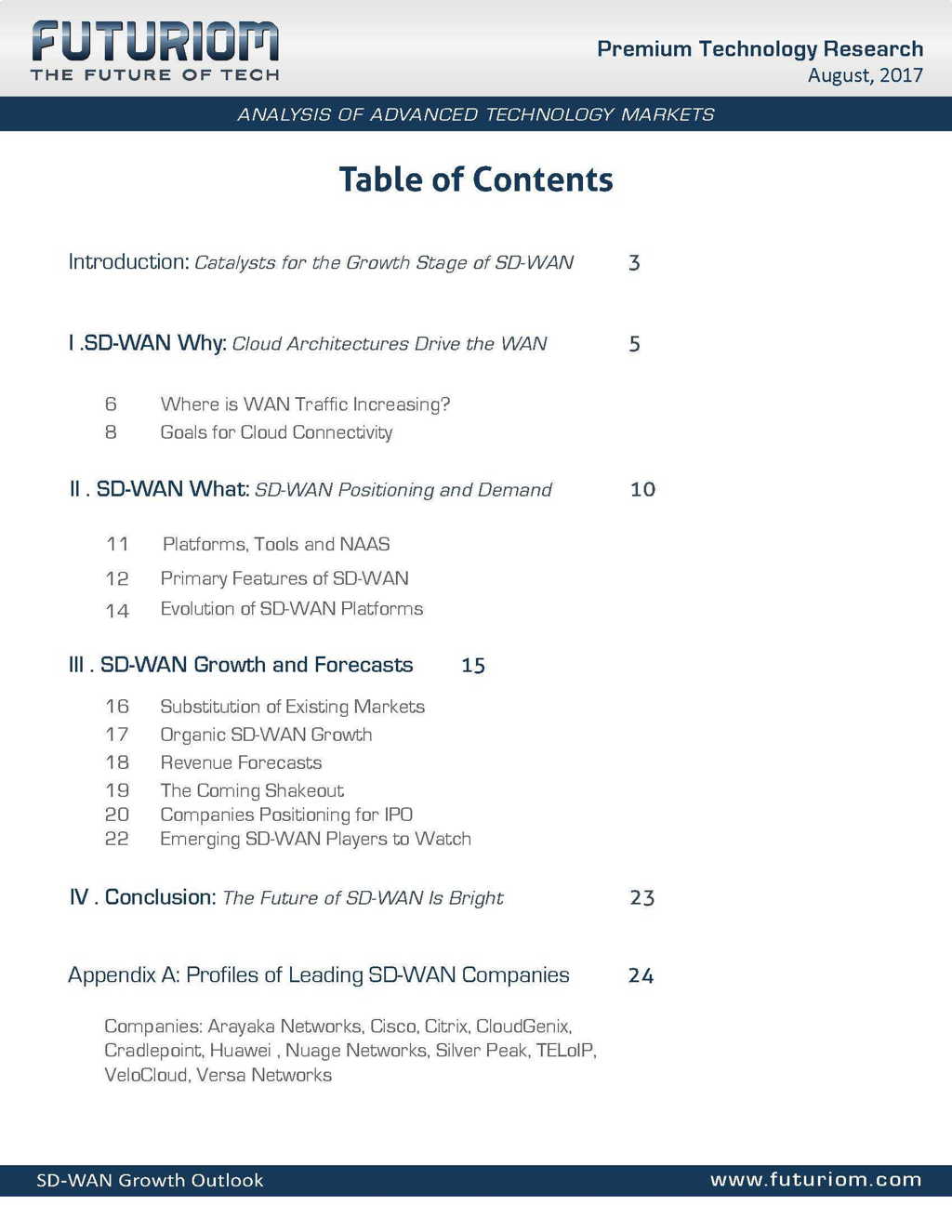 Sd Wan Growth Toc