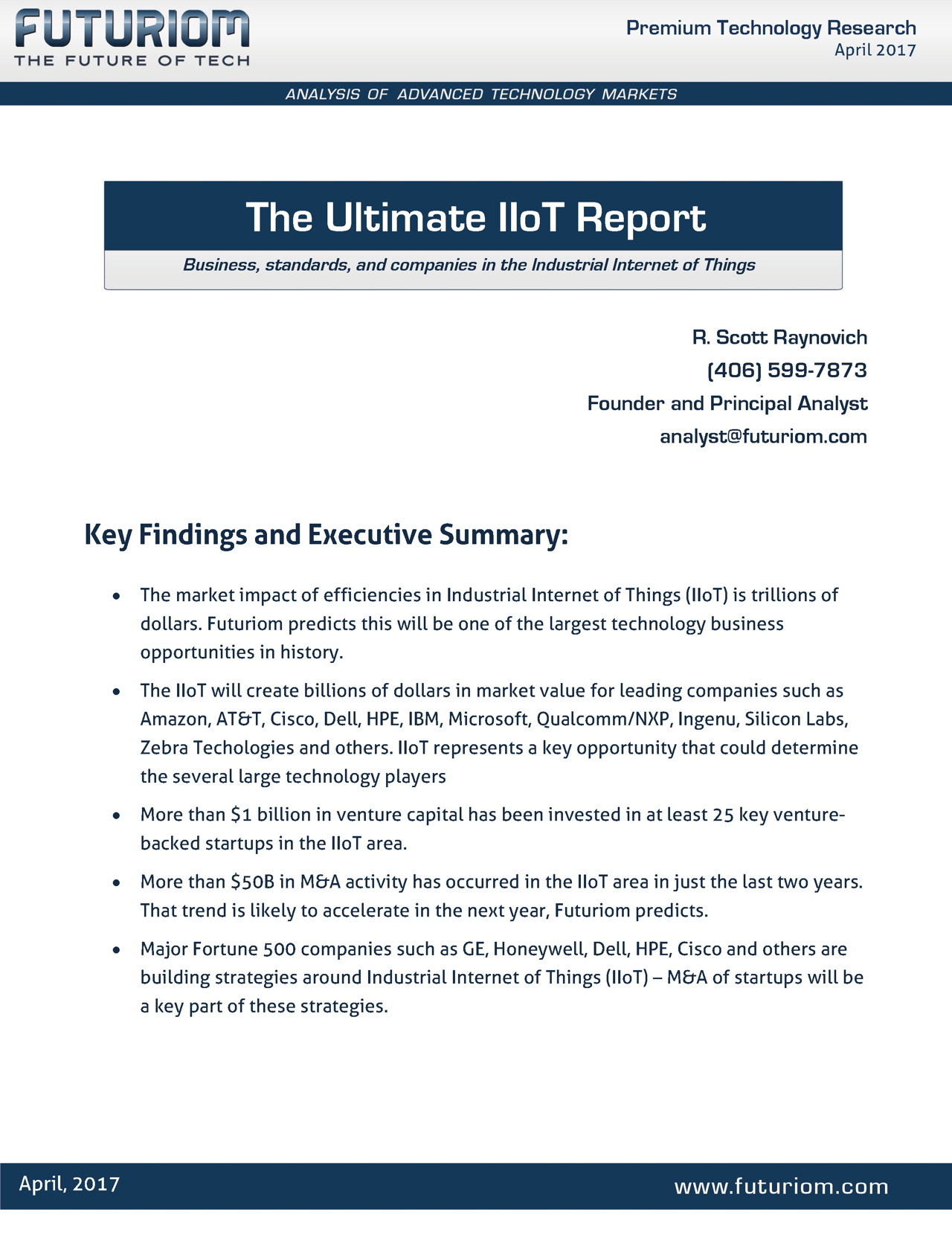 Futuriom Ultimate Iio T Report V2 F Page 01